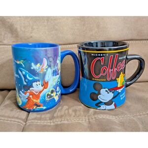 Lot Of Walt Disney Coffee Mugs  "Where The Magic Lives  and "Really Swell"